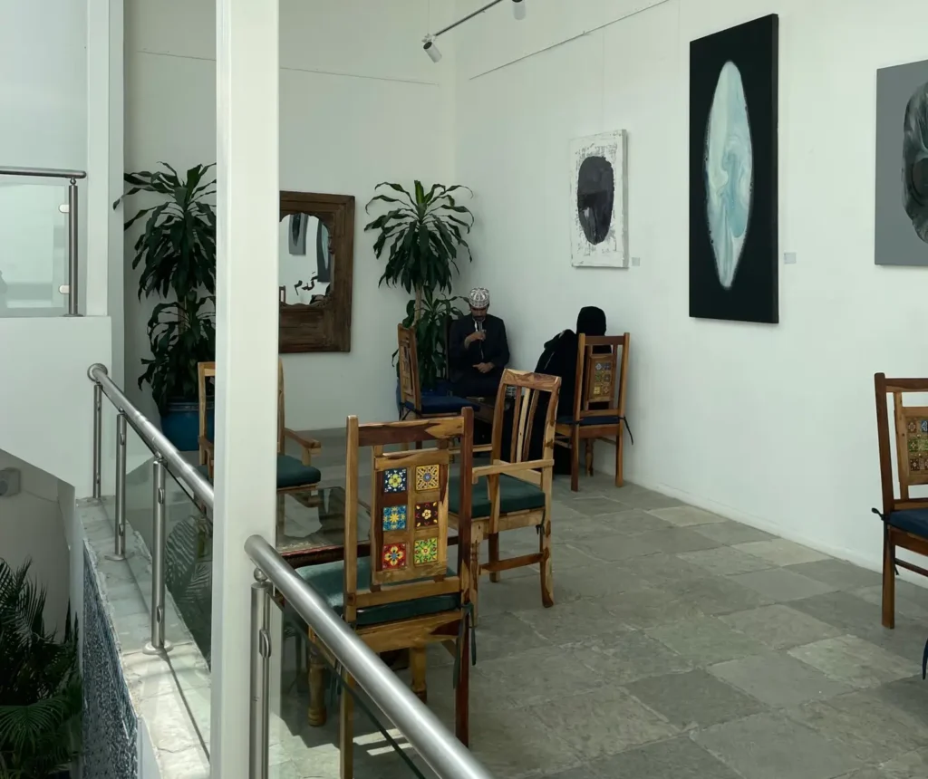 Top gallery at Kadm Café, Muscat