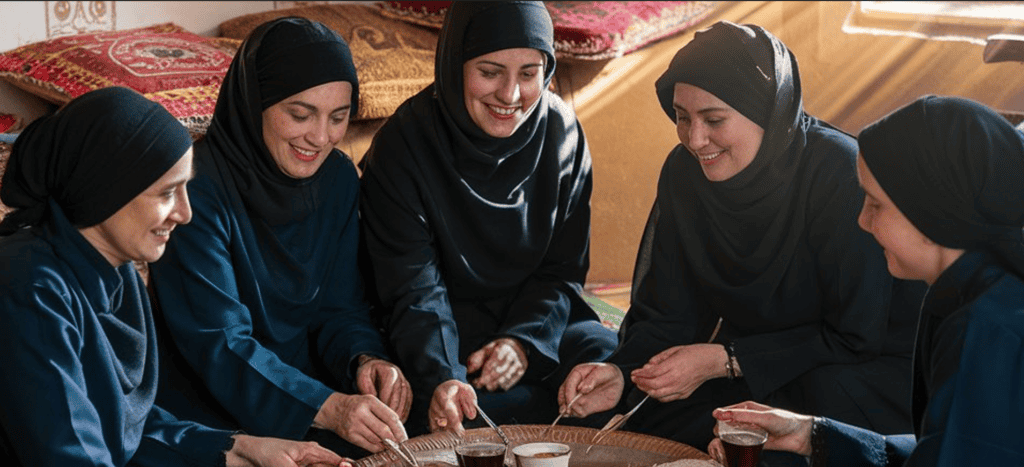 women having breakfast