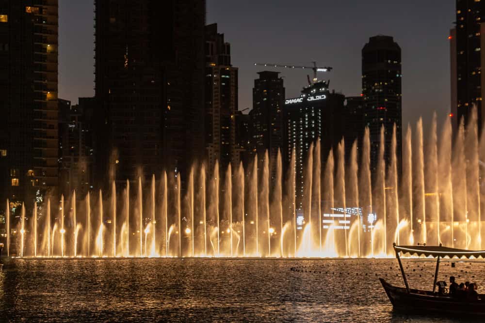 Dancing fountain in Dubai