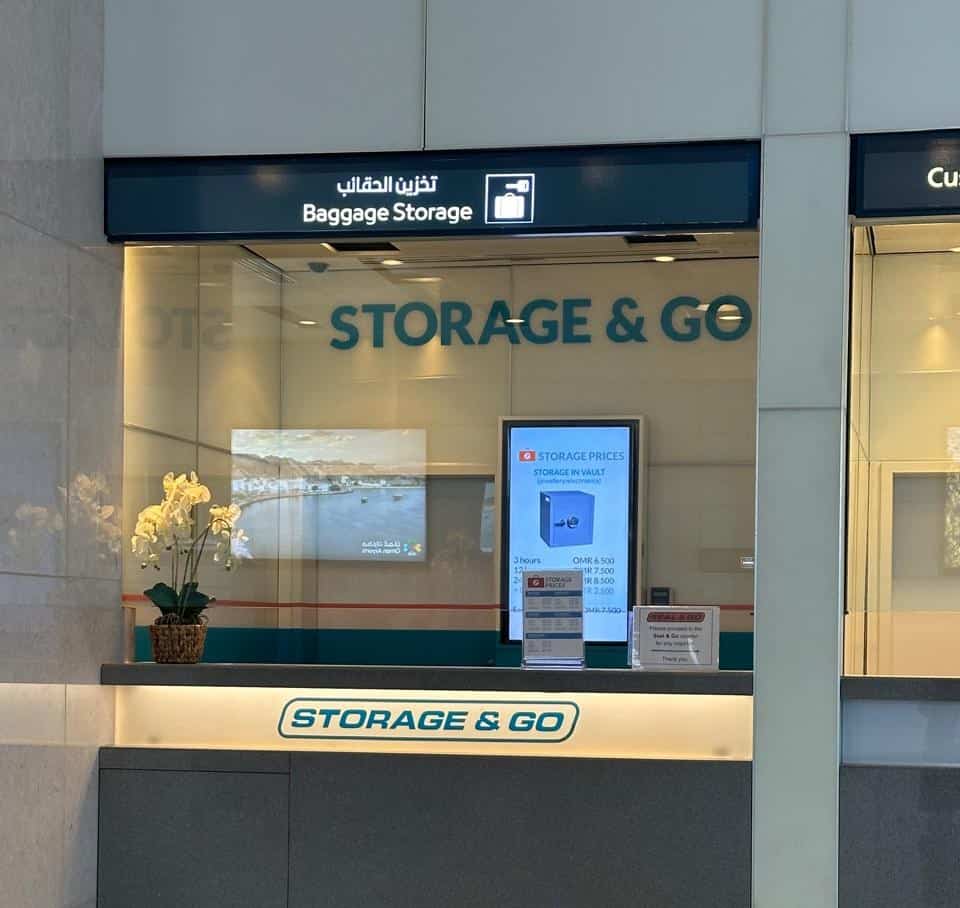 The Storage and Go office in Departures 