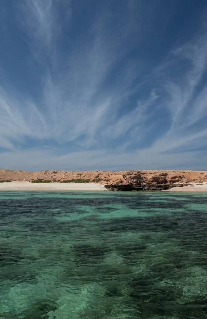 The crystal clear waters of the Daymaniyat islands