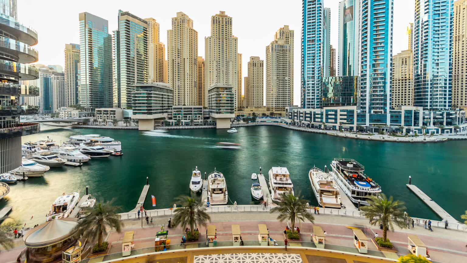 A view of the Marina in Dubai