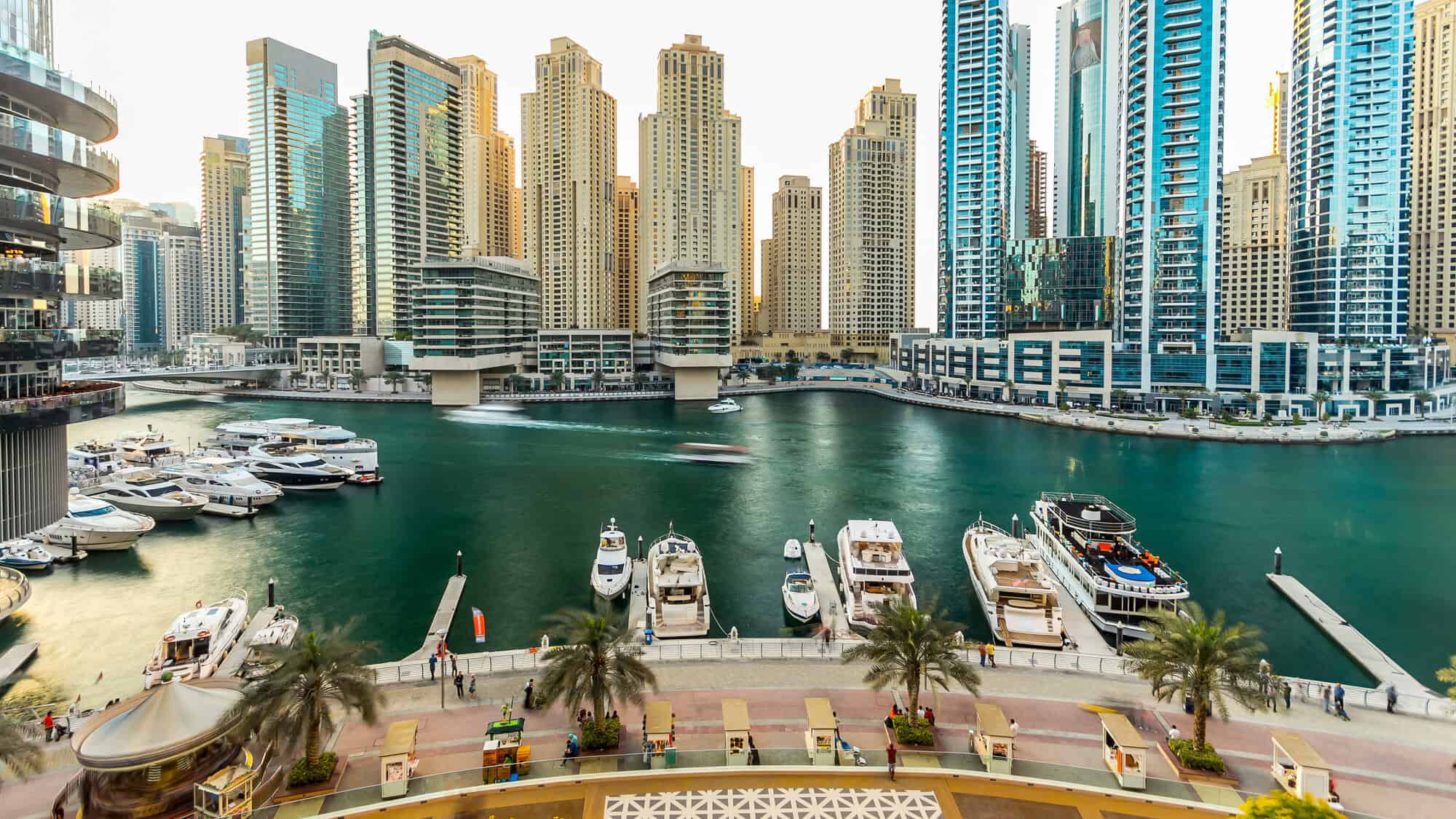 A view of the Marina in Dubai