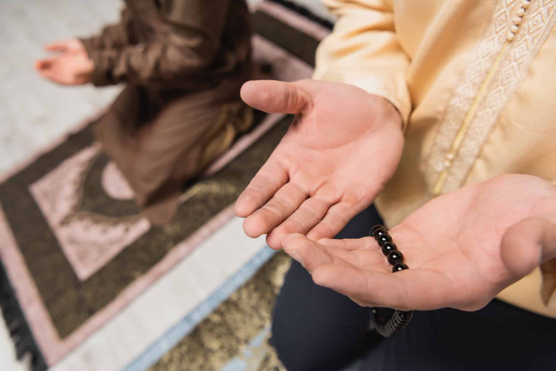 People praying during Ramadan