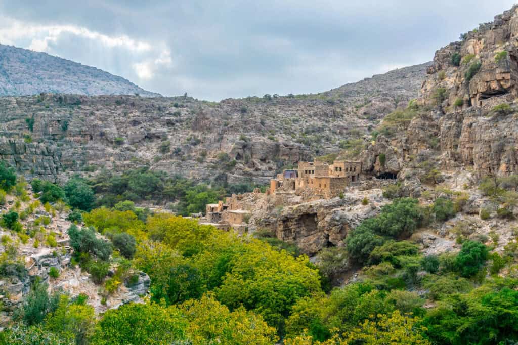 A village in Jabel Al Akhdar, Oman