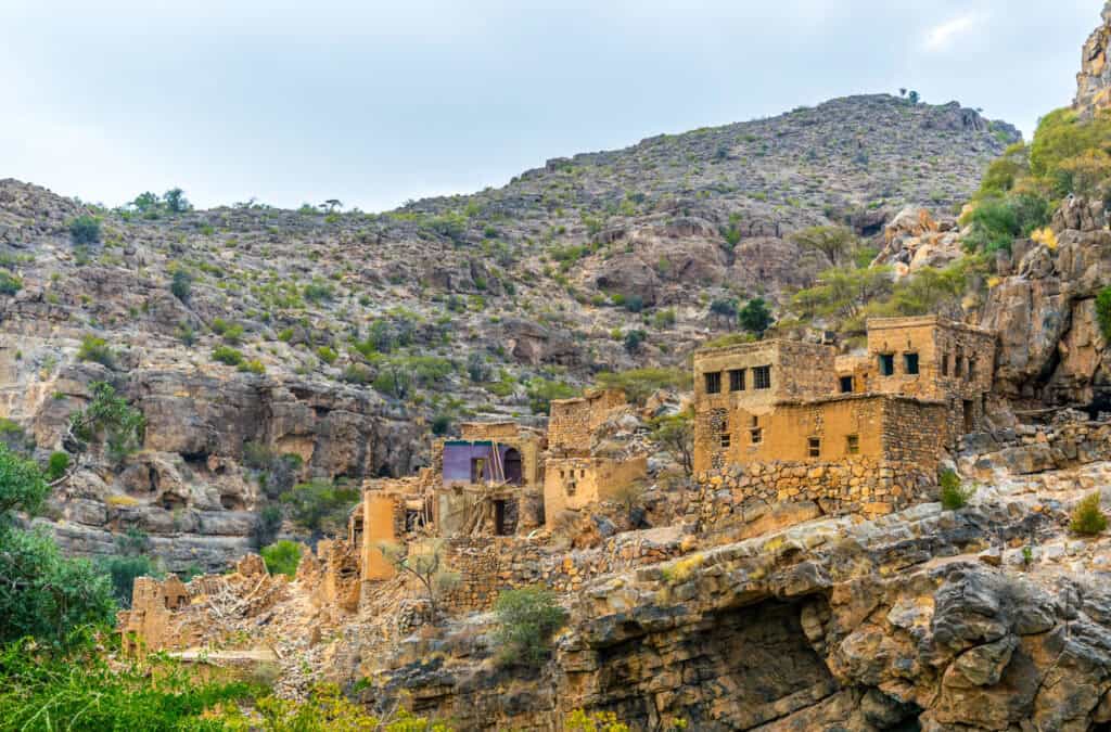 Abandoned village in Jabel Akhdar Oman