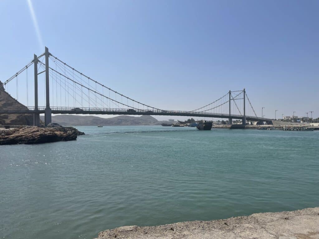 The iconic bridge in Sur, Oman