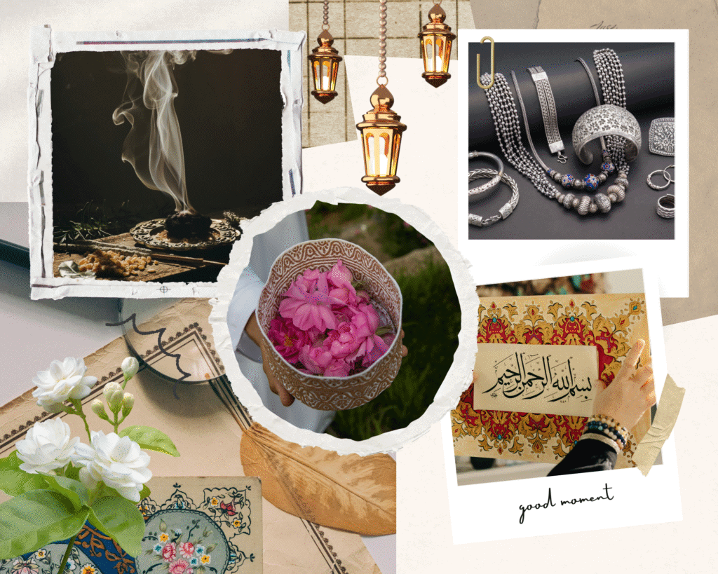 Collage showing Omani craftsmanship