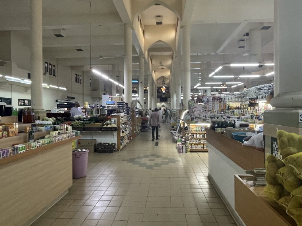 A general view of the indoor market part of Nizwa Souq