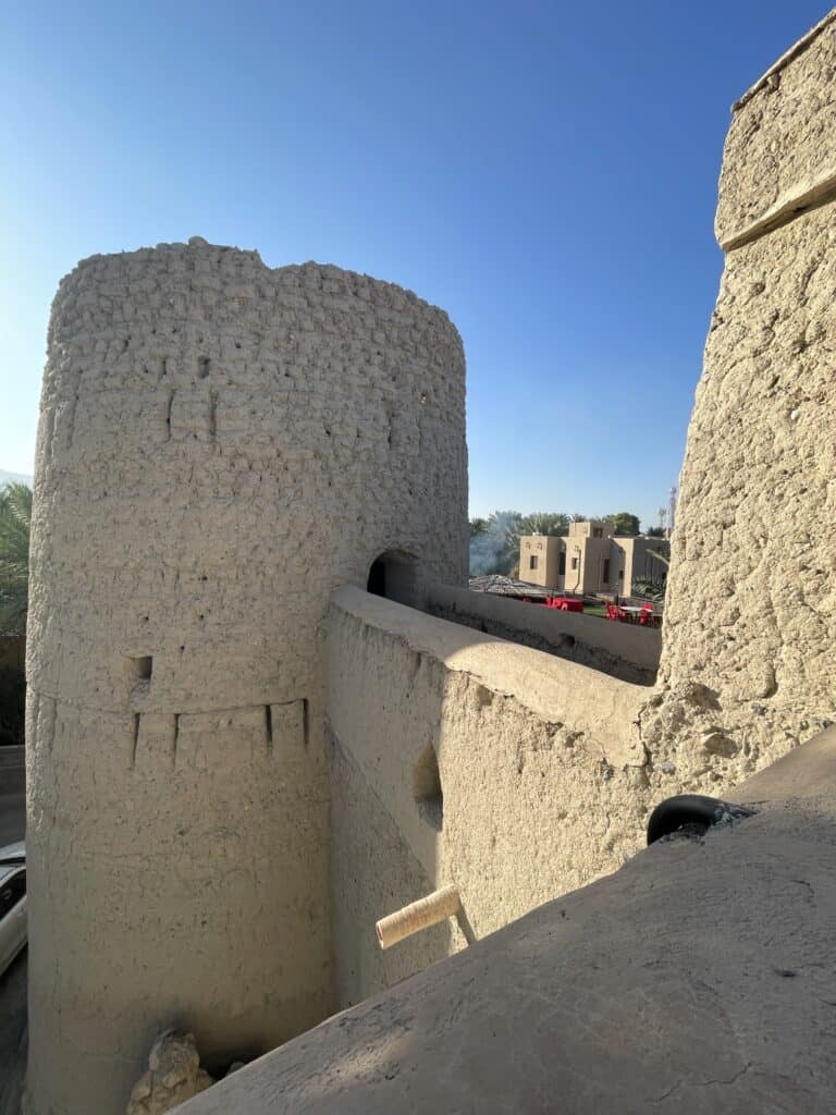One of the watch towers on Al Aqur city walls